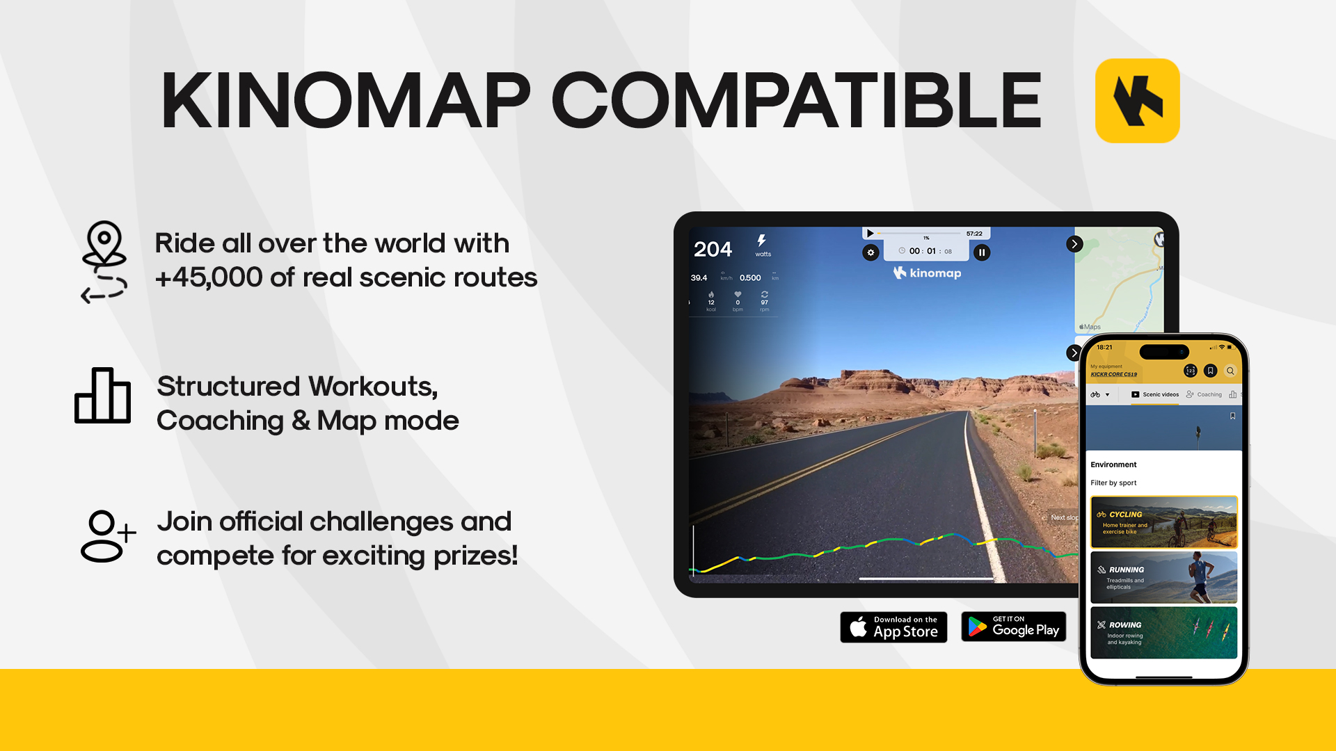 Kinomap app – Interaktiv træning med video og live ruter | Fitnessshoppen